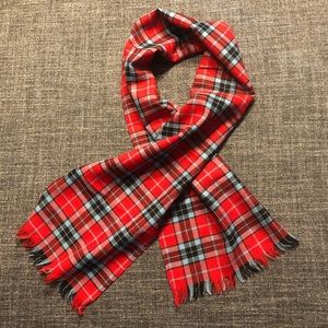 100% wool Dress Red MacTavish tartan scarf.